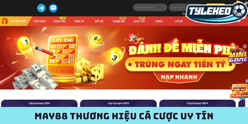 MAY88 - Thiên đường cá cược đẳng cấp chinh phục mọi giới hạn 2 MAY88 thương hiệu cá cược uy tín